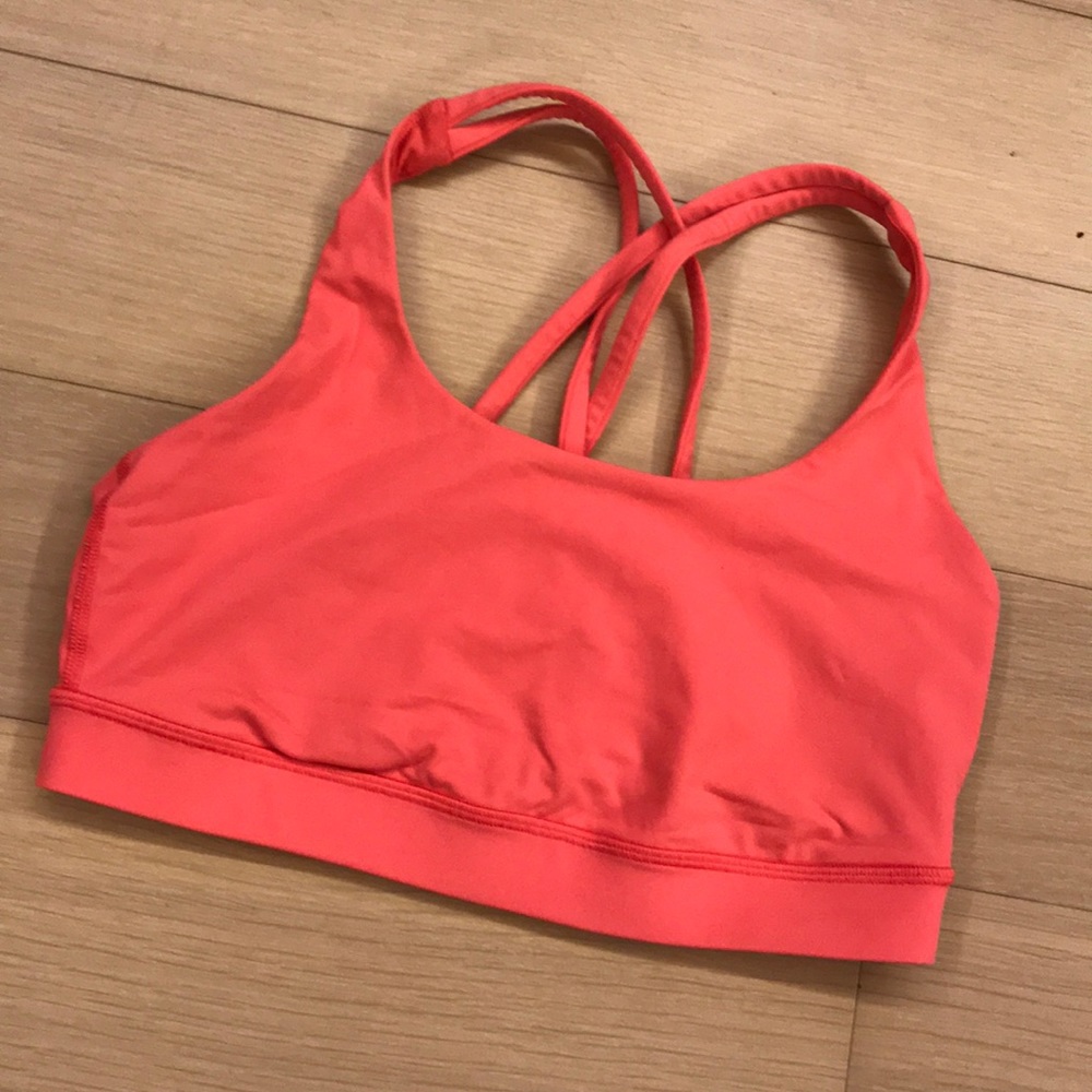 Lululemon energy bra size 6 - coral color
